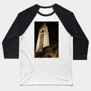 Sacre Coeur At Night - 2 © Baseball T-Shirt